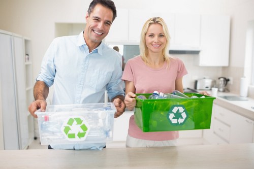 Sorting recyclable materials in Finchley